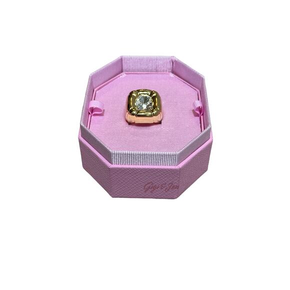 Swarovski Dulcis Cocktail Ring Size 60/ 9 Color gold New - Picture 5 of 10